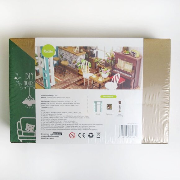 Robotime Rolife DIY Miniature House Simon's Coffee Shop - Picture 3 of 4